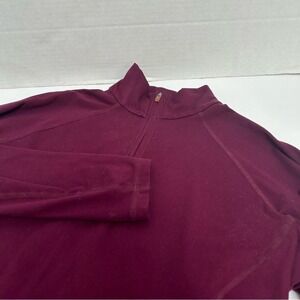 Mountain Hardwear Women Butter Zippity Long Sleeve Maroon 1/4 Zip Pullover XS/S‎